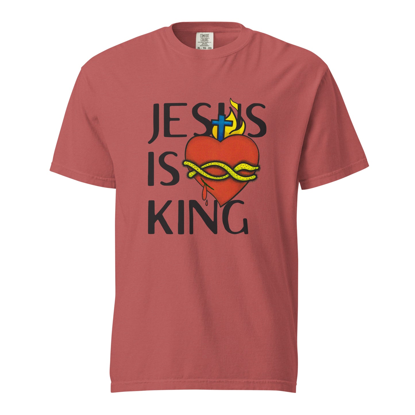 Jesus is King - Unisex garment-dyed heavyweight t-shirt